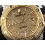 Audemars Piguet Royal Oak Iced Out Yellow Gold Replica