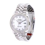 Rolex Datejust 36 126284RBR-0018 White Roman Dial Jubilee Replica