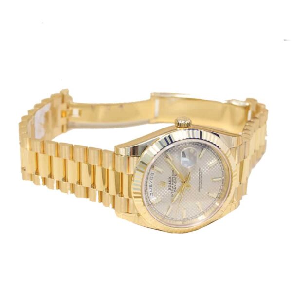 Rolex Diogonal Silver Replica