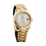 Rolex Day-Date II Collection Gold Silver White Dial 218238 Replica