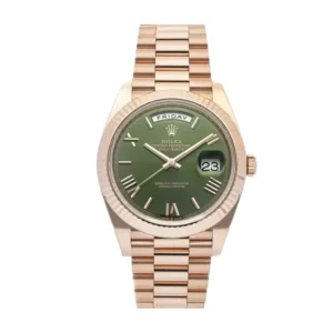 Rolex Day-Date Rose Gold President Green Roman Dial 228235 Replica