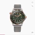 Omega Green with bronze bezel and mesh band 12A super clone VIP